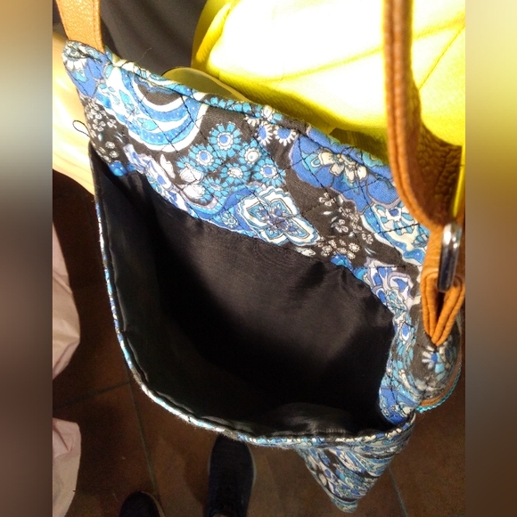 Stone Mountain Mini Shoulder Tote in Blue Plaisley - Picture 7 of 11